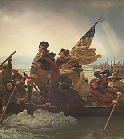 Emanuel Leutze (American: 1816–1868), Washington Crossing the Delaware, 1851, Oil on canvas; 149 x 255 in. (378.5 x 647.7 cm): The Metropolitan Museum of Art, Gift of John Stewart Kennedy, 1897 (97.34) (Photograph © 1992 The Metropolitan Museum of Art)