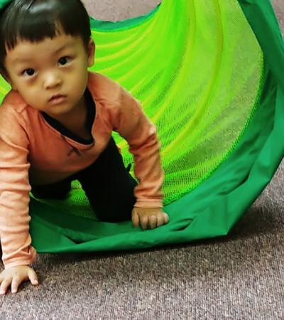 A Young Athlete participating in a program at the New Brunswick Free Library in New Jersey. 