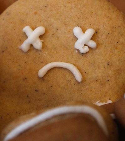 sad gingerbread man