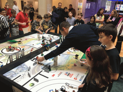 Setting up robots on an FLL table