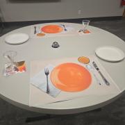 Table setup with placemats