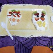 Sugar skull fruit dip