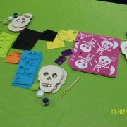 Sugar skull stencils