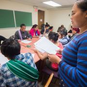 Nepali and Burmese-speaking patrons learn about financial literacy.