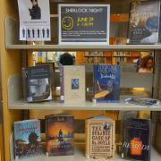 Book display for Sherlock Night