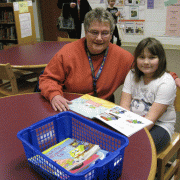 Reading friend with student