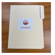 Photograph of "Top Secret" folder 