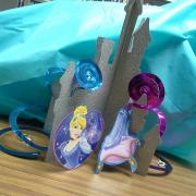 A castle with Disney's Cinderella for a centerpiece 