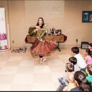 Dancer performing in front of an audience