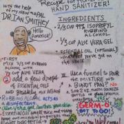 Recipe for hand sanitizer doodle