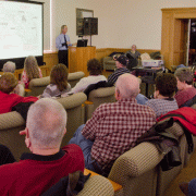 Crowd at Cynthia Parker program