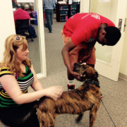 Students with Dog