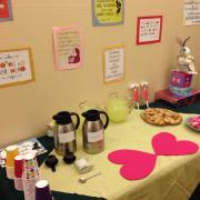 Table with tea and cookies