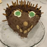 Photo of a hedgehog cake