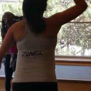 Participants in a Zumba class 