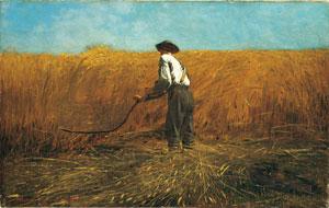 Winslow Homer, The Veteran in a New Field  (The Metropolitan Museum of Art, Bequest of Miss Adelaide Milton de Groot (1876–1967), 1967 (67.187.131). Image © 1995 The Metropolitan Museum of Art)