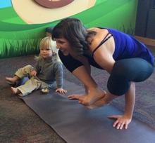 Toddler with bell