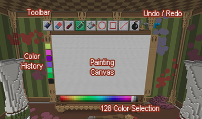 Pixel Painters Minecraft mini-game