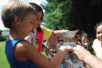 Children at summer recreation program