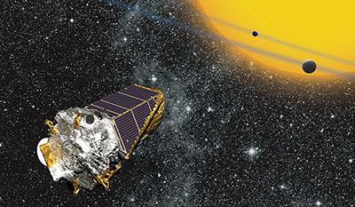 Artist rendering of Kepler telescope (public domain)