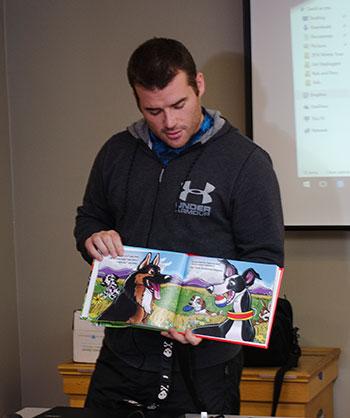 Athlete and author Rob McLeod reads from his book